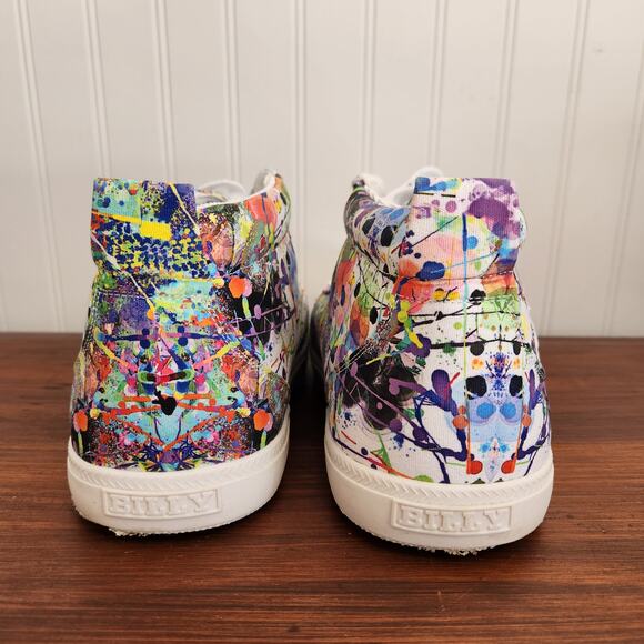 Billy Size 6W Kids Lilia's Eye Candy Classic DJR II High Tops Easy Access Shoe - Picture 4 of 13